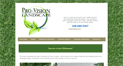 Desktop Screenshot of pro-visionlandscape.com